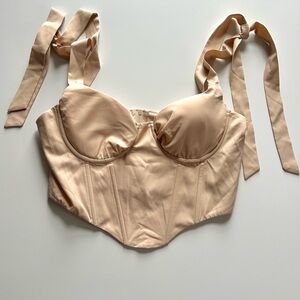 Elegant Cream Corset Top